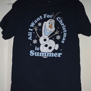 Disney Black Olaf Graphic Tee
